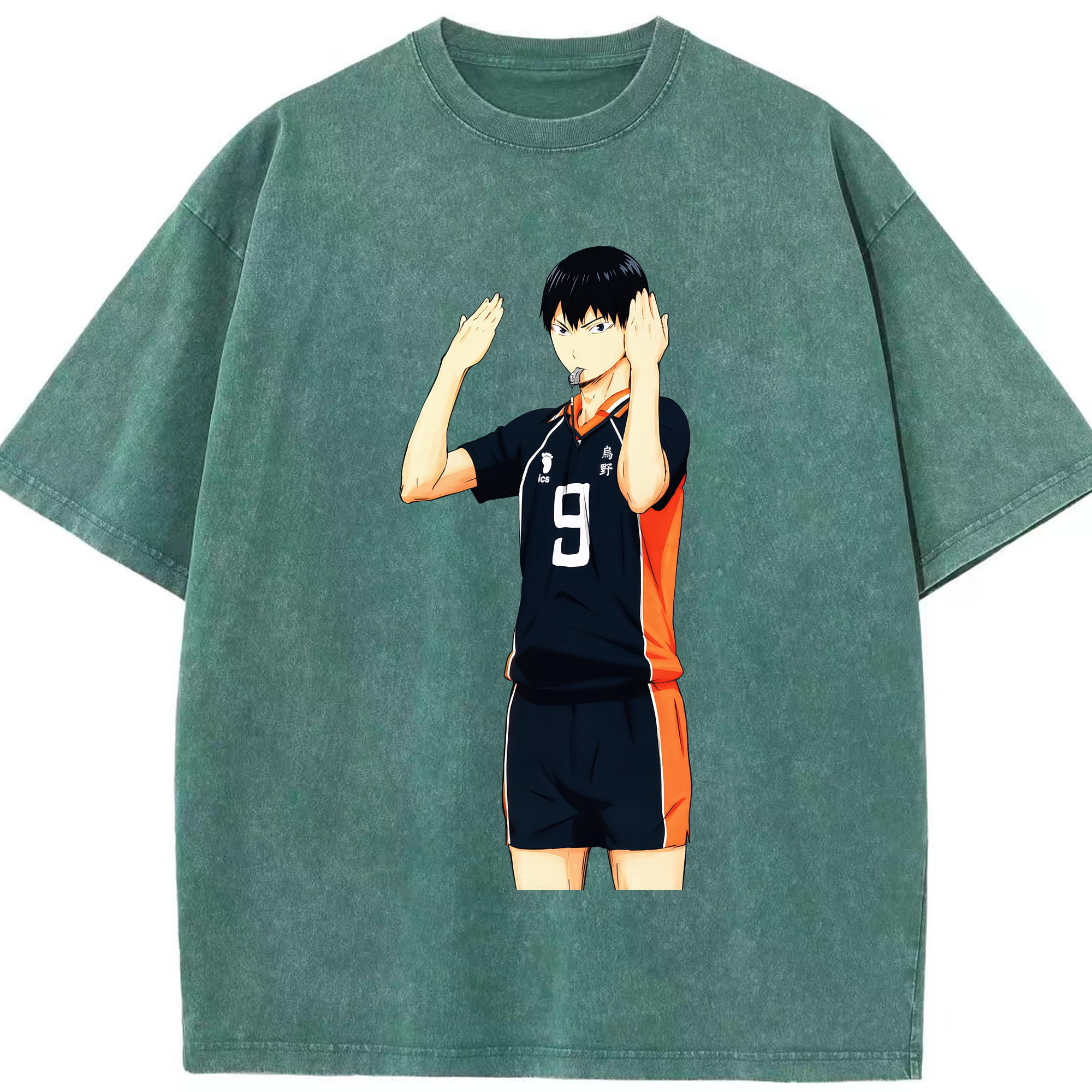 （画像用） ハイキュー!! Haikyu!! 綿100% ヴィンテージ風 半袖Tシャツ（フロントプリント）